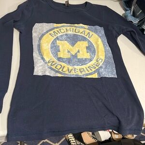 University of Michigan custom thermal long sleeve